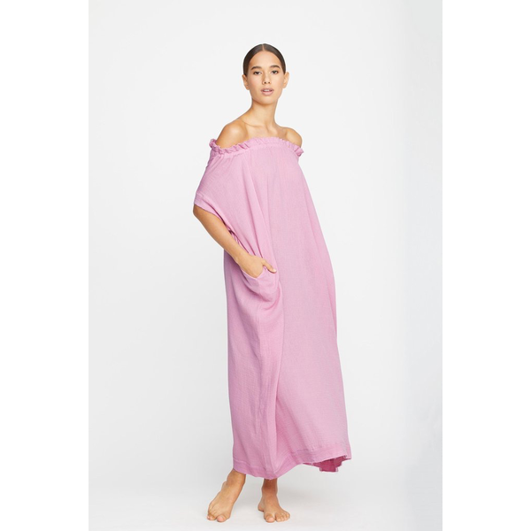 Mikoh Swimwear Mikoh Mirakami Off The Shoulder Maxi Dress