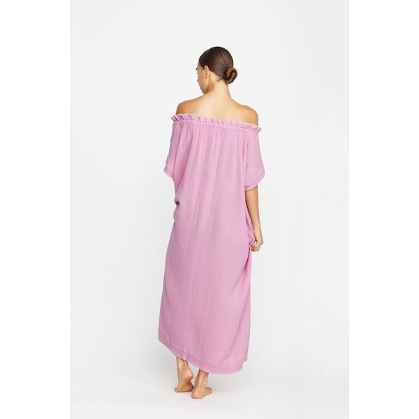 Mikoh Swimwear Mikoh Mirakami Off The Shoulder Maxi Dress