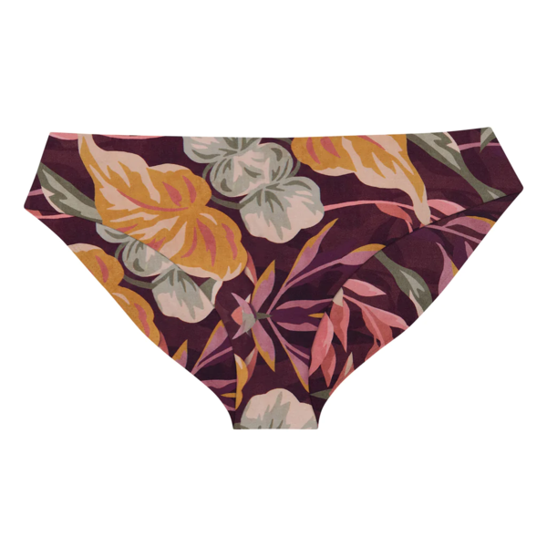 Mikoh Hanalei Cutout Knot Detail Boyshort Bikini Bottom Sunrise