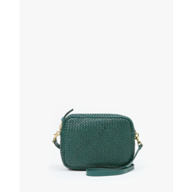 Clare Vivier Clare V Midi Sac Diagonal Woven Deep Sea