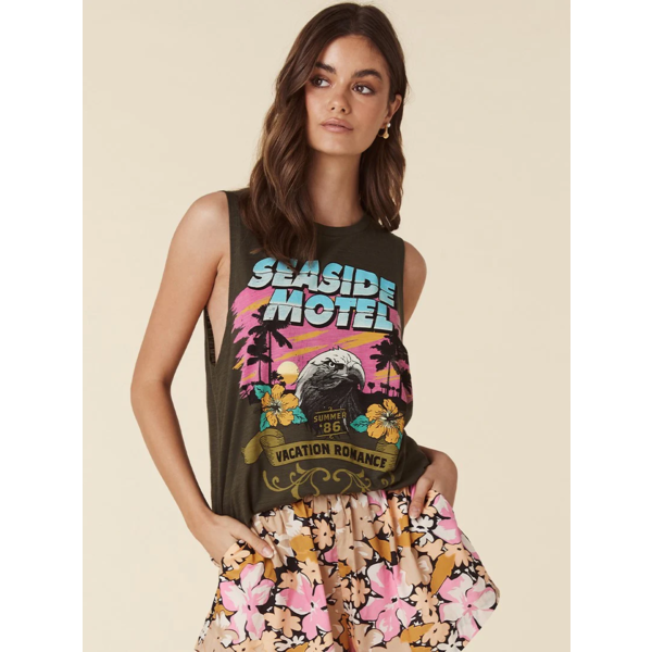 Spell Designs Spell Seaside Motel Muscle Tank