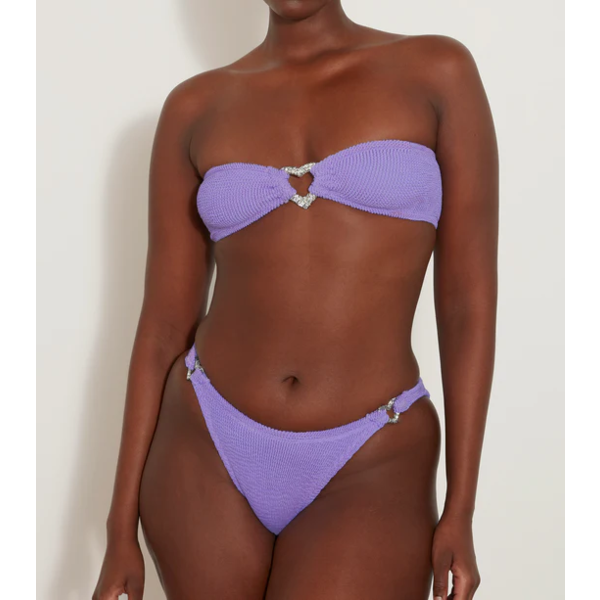 Hunza G Hunza G Nicole Bikini Crinkle Lilac/Silver