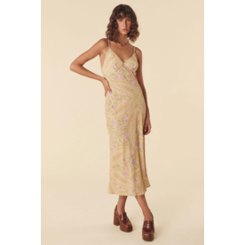 Spell Designs Spell Belladonna Bias Strappy Midi Dress