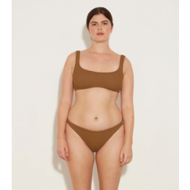 Hunza G Hunza G Xandra Bikini Metallic Cocoa