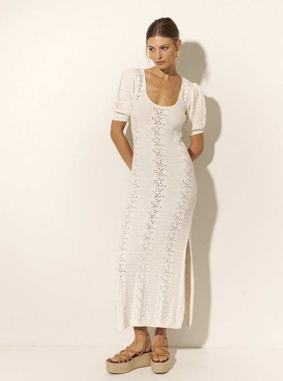 knee length dresses for ladies Hansey Knit Midi Dress – Another Girl