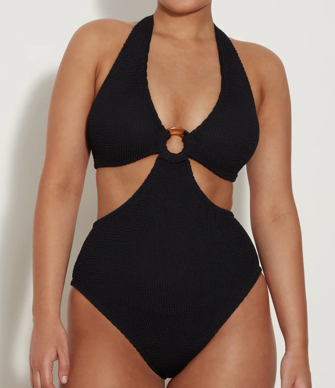 【Hunza G】フンザ・ジー Ursula Swim ストライプ リング Hunza G Hunza G Ursula Swim Black - I Heart Hanalei Beach