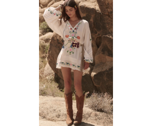 Spell Florapaloosa Embroidered Tunic Dress Spell Florapaloosa Embroidered Tunic Dress