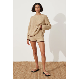 Zulu & Zephyr Zulu & Zephyr Contrast Rib Knit Short