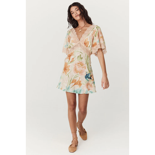 Spell Designs Spell Painter's Garden Lace Mini Dress