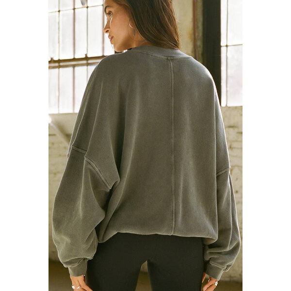 Joah Brown Joah Brown 728LST Oversized Crew Pullover