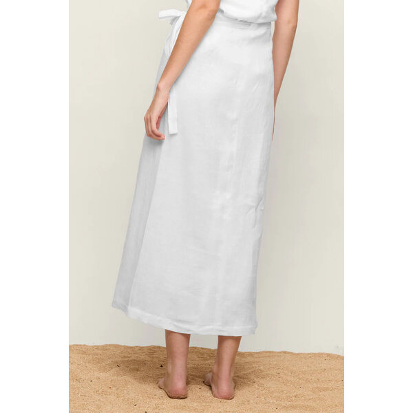 Mikoh Swimwear Mikoh La Ponche Linen Maxi Skirt