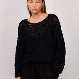 Mikoh Swimwear Mikoh Mehetia Knit Drop Shoulder Long Sleeve Top