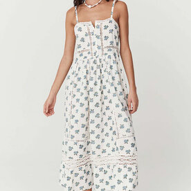 Spell Designs Spell Fable Block Printed Strappy Sundress