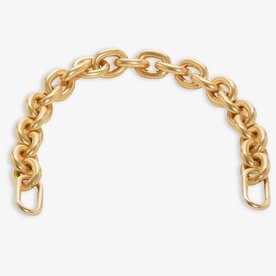 Clare Vivier Clare V. Shortie Strap -Oversized Metal Link-Vintage Gold