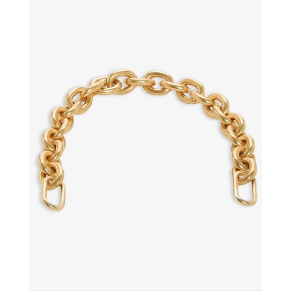Clare Vivier Clare V. Shortie Strap -Oversized Metal Link-Vintage Gold