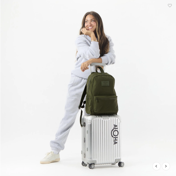 Aloha Collection Aloha Collection Monochrome Backpack Olive