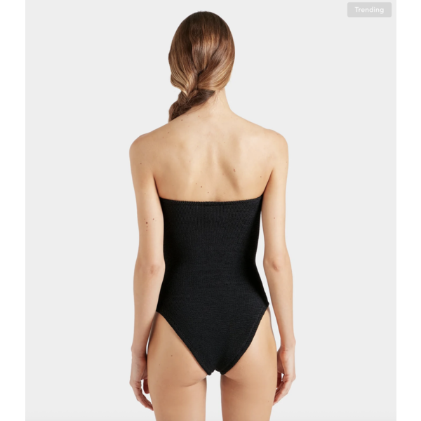 Hunza G Hunza G Dolly Swim Crincle Gingham Black