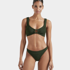 Hunza G Hunza G Julia Bikini Metallic Khaki