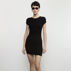 Enza Costa Enza Costa Silk Rib Cap Sleeve Mini