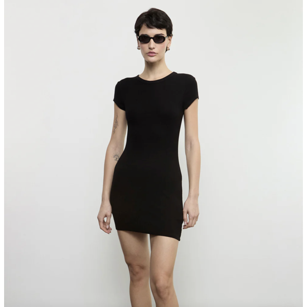 Enza Costa Enza Costa Silk Rib Cap Sleeve Mini