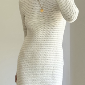 Zulu & Zephyr Zulu & Zephyr Crochet Lattice Knit Mini Dress