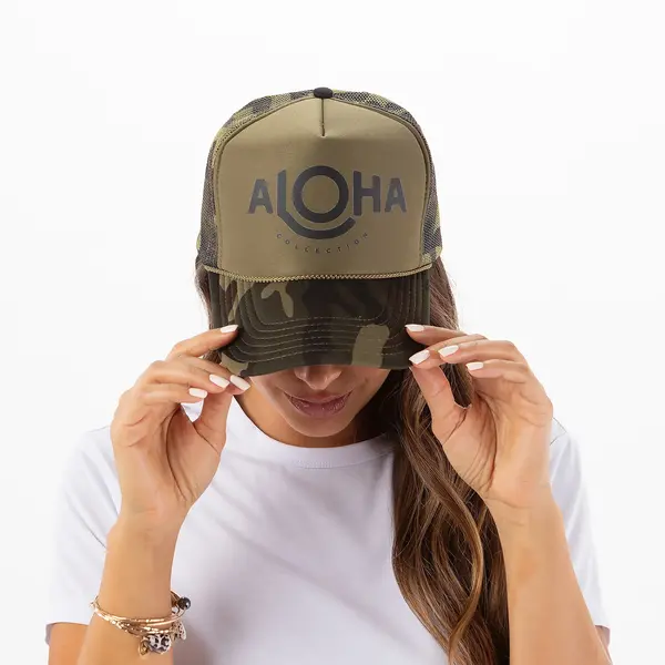 Aloha Collection Aloha Collection ALOHA Trucker Black/Camo