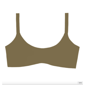 Mikoh Swimwear Mikoh Laramie Scoop Neck Top With Thick Straps