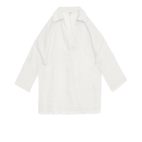 Mikoh Swimwear Mikoh Evie Collared Linen Kaftan
