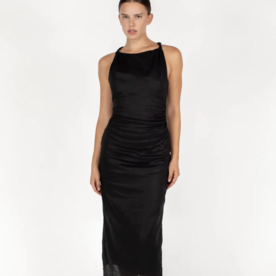 Mikoh Swimwear Mikoh Fallon High Neck Maxi Dress w/ Twisted Strap