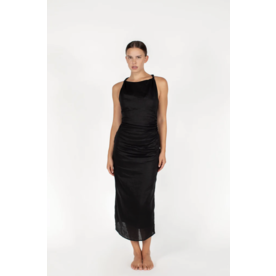Mikoh Swimwear Mikoh Fallon High Neck Maxi Dress w/ Twisted Strap