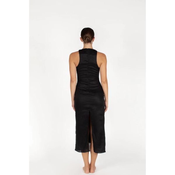 Mikoh Swimwear Mikoh Fallon High Neck Maxi Dress w/ Twisted Strap