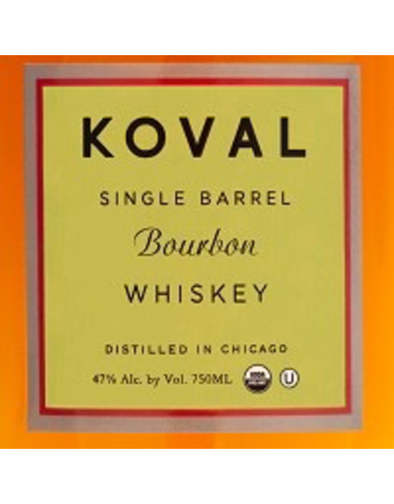 Bourbon Koval Single Barrel Bourbon Whiskey 750ml