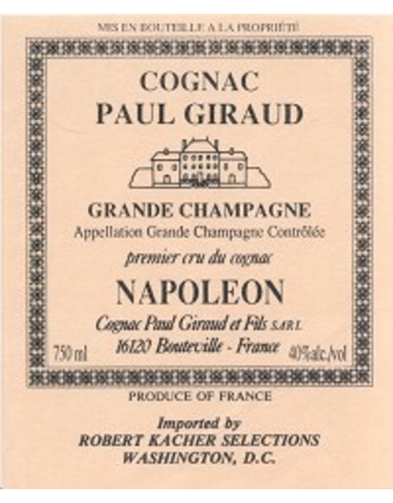 Brandy/Cognac Paul Giraud Napoleon Cognac 750ml