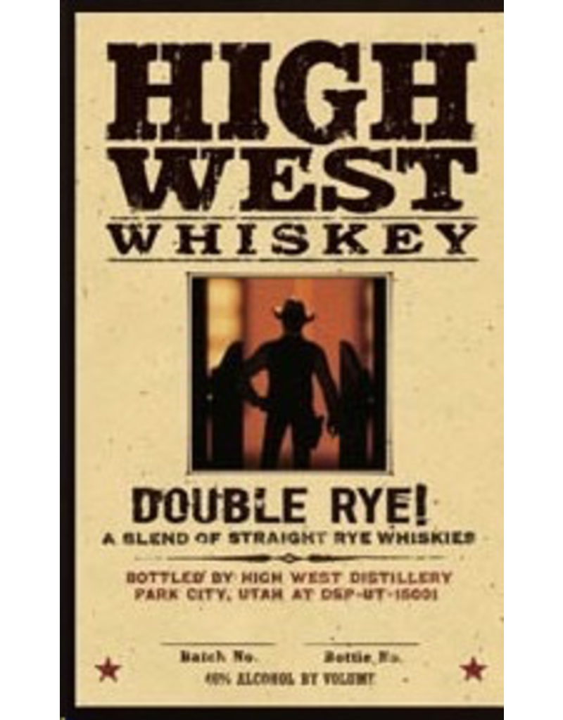 Rye Whiskey High West Double Rye 750ml