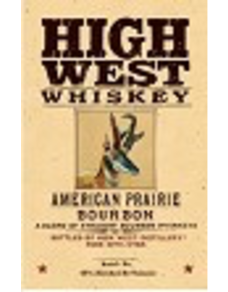 Bourbon Whiskey High West Whiskey American Prairie 750ml