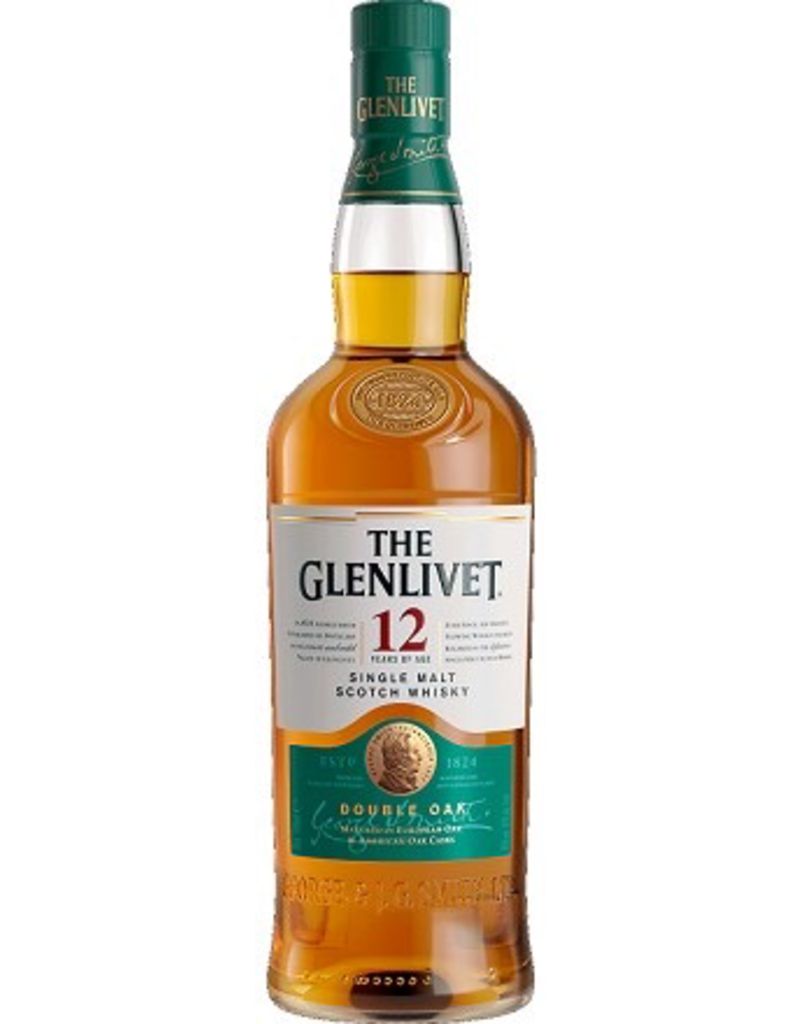 Single Malt Scotch The Glenlivet Scotch Single Malt 12 Year Old Double Oak  750ml