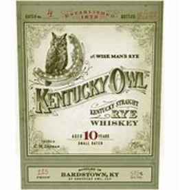 Rye Whiskey SALE $259.99 Kentucky Owl 10 Year Old Rye Batch #4 Last Rye Batch 112.8pf REG $499.99