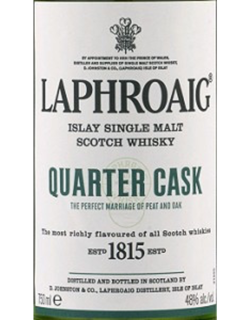 Single Malt Scotch Laphroaig Islay Single Malt Quarter Cask Scotch 750ml