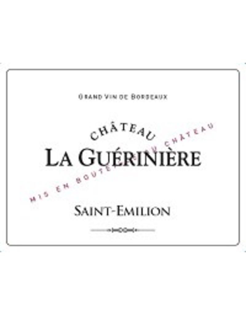 bordeaux SALE $29.99 Chateau La Gueriniere Saint-Emilion 2020 750ml REG $39.99