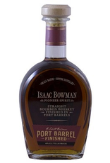 Bourbon SALE $49.99 Isaac Bowman  Port Barrel Finished Straight Bourbon Whiskey 750ml REG $69.99