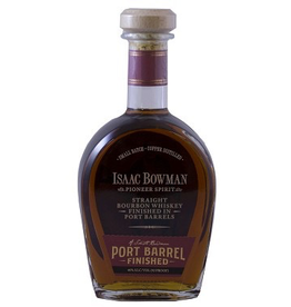 Bourbon Whiskey Isaac Bowman Pioneer Spirit Port Barrel Finished Straight Bourbon Whiskey 750ml