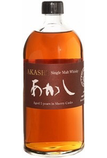 Japanese Whisky END OF BIN SALE  Akashi Single Malt Japanese Whisky 5yr Sherry Casks REG $299.99