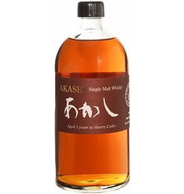 Japanese Whisky Akashi Single Malt Japanese Whisky 5yr Sherry Casks 750ml