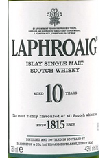 Single Malt Scotch Laphroaig 10yr Single Malt Scotch 750ml