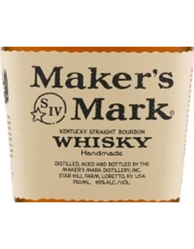 Bourbon Whiskey Maker's Mark Bourbon Whiskey 1.75 Liters