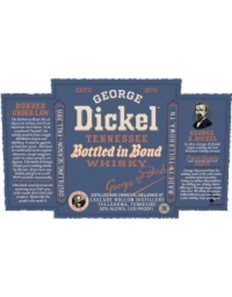 Bourbon Whiskey George Dickel Bottled In Bond Whiskey 13 Year Old 750ml