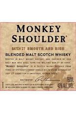 Scotch Monkey Shoulder Blended Malt Scotch Whisky 750ml