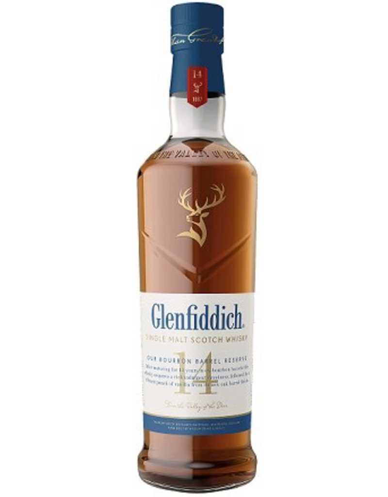 Single Malt Scotch Glenfiddich 14 yr old Single Malt Scotch Bourbon Barrel Reserve 750ml