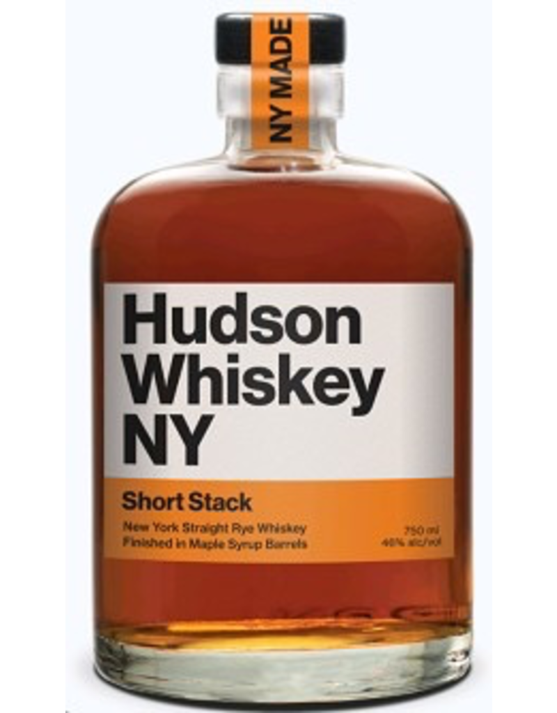 American Rye Whiskey Hudson Whiskey NY Short Stack Straight Rye Whiskey Maple Syrup Barrel Finished 750ml