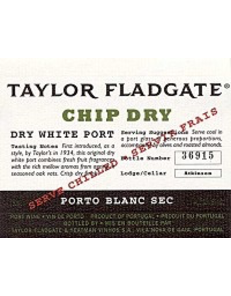 Porto Sale $24.99 Taylor Fladgate Chip Dry White Porto 750ml REG $29.99